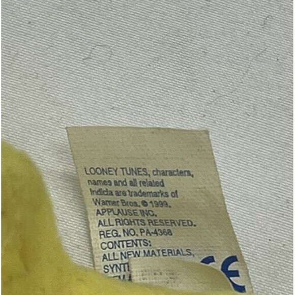 Vintage Applause Bros Looney Tunes Tweety Bird Pen  7” 1999 No Writing RARE - Picture 7 of 7